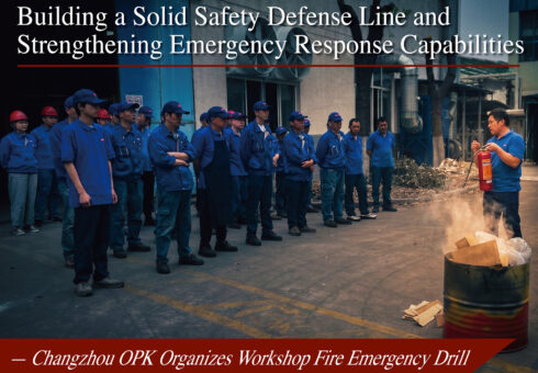 Building a Solid Safety Defense Line and Strengthening Emergency Response Capabilities —— Changzhou OPK Organizes Workshop Fire Emergency Drill